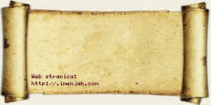 Janićije Pamučina vizit kartica